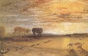 J.M.W. Turner Petworth Park,with Lord Egremont and his dogs oil